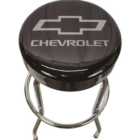 Chevy Logo Barstool  Black Vinyl